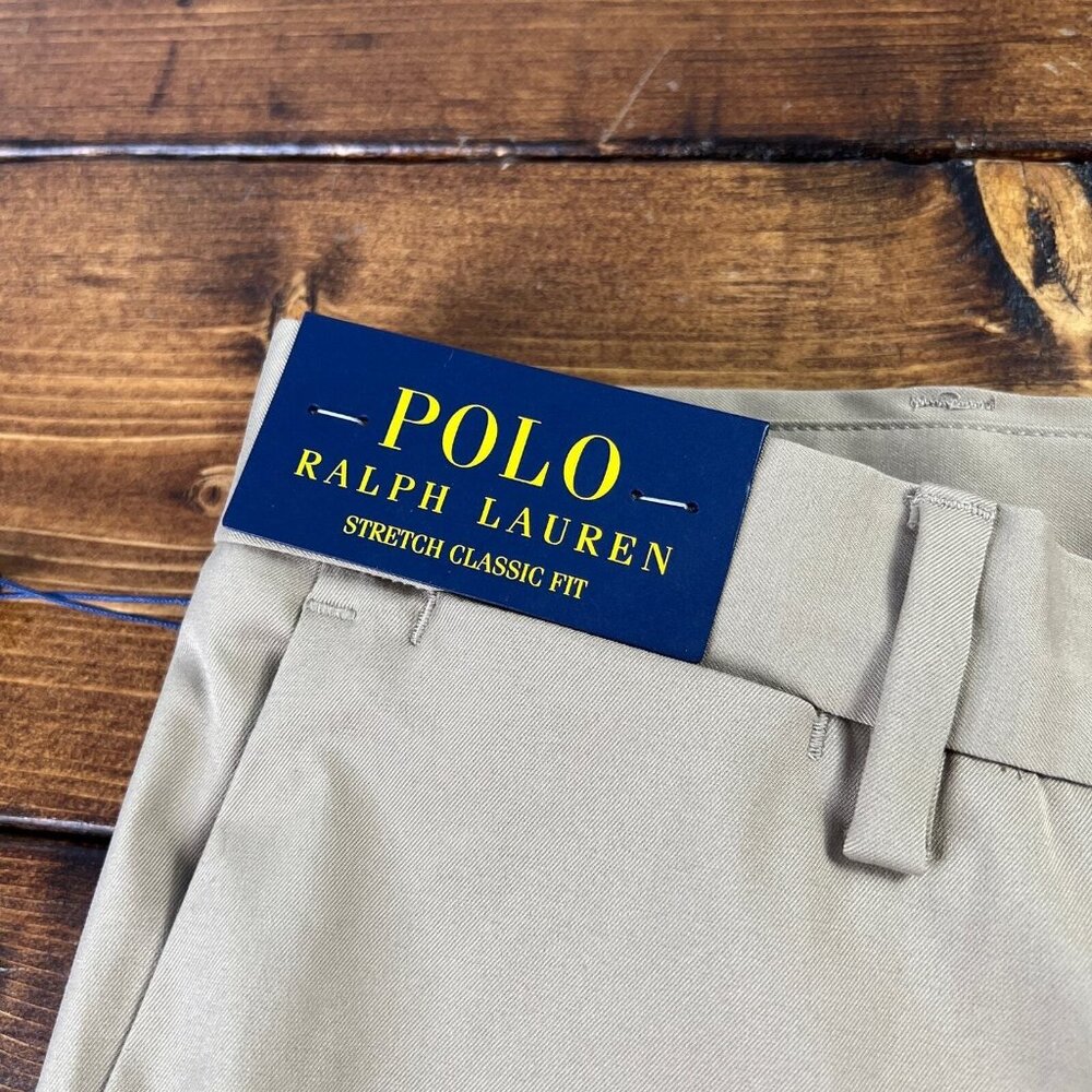 Ralph Lauren Polo Shorts NWT Men's Size 32 Khakis Stretch Classic Fit Wicking - Picture 7 of 13